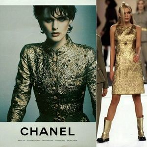 ✨Chanel Gold Dress✨Open to Offers!